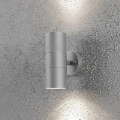 Image de Konstsmide Applique d’extérieur New Modena à 2 lampes grise