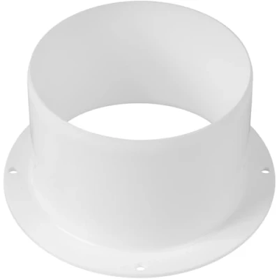 Image de Vent Systems Raccord de conduit d&#039;aération droit en plastique Pour système ventilation 10 cm refroidissement, chauffage, et climatisation 100 mm