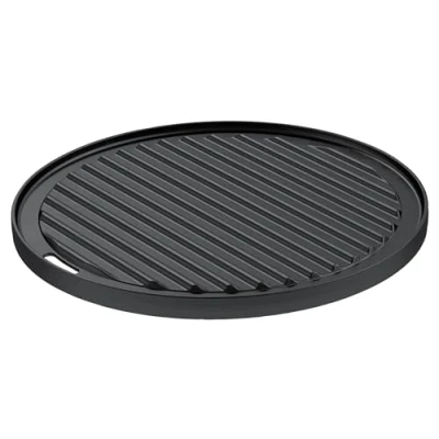 Image de RÖSLE plaque à barbecue VARIO, en fonte de haute qualité pour la viande et les petits aliments, joli marquage, utilisable des deux côtés, 30 cm