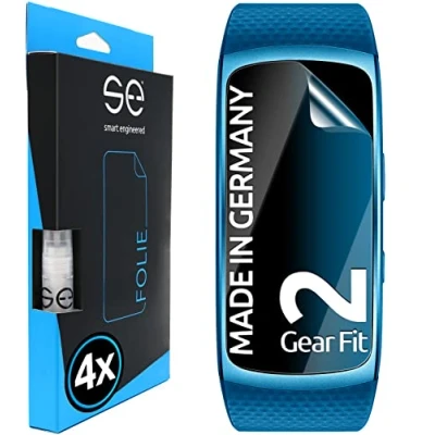 Image de smart engineered Films de Protection d&#039;écran 3D Compatible avec Samsung Gear Fit 2 [4 pièces Transparente, résistant à l&#039;eau, pellicule hydrogel Protection, Film en TPU Souple