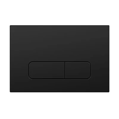 Image de Wunderbad plaque de déclenchement noire mate compatible avec Geberit Duofix Sigma (UP 320), pour chasse à 2 débits