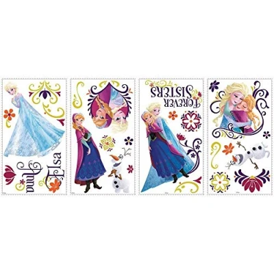 Image de Stickers La Reine des Neiges Spring Brilliant ROOMMATES Lot de 36 Vinyle repositionnable