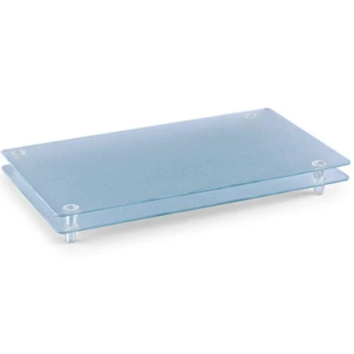 Image de Zeller 26207 Ensemble de 2 Planches à découper Verre Sécurité Transparent 52 x 30 3 cm