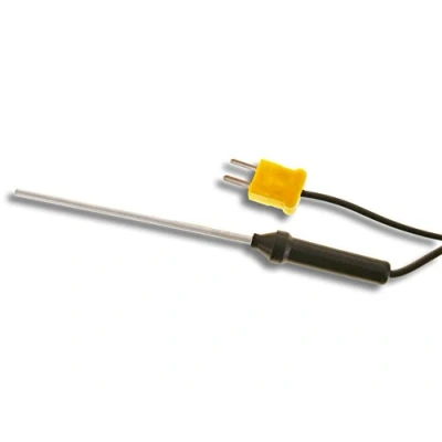 Image de PeakTech sonde de température Tige Type K 50 C à 300 C/Longue en Forme 75 mm avec Longueur câble, 1 pièce, TF 55