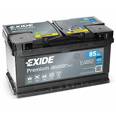 Image de Batterie de voiture qualité supérieure Exide Carbon Boost EA852, 85 Ah, 12 V, 800 A