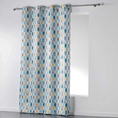 Image de Douceur d&#039;Intérieur Rideau à œillets, Polyester, Palpito Blanc, 140 x 260 cm
