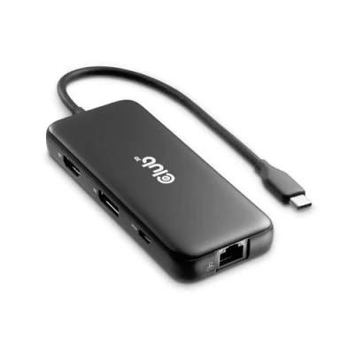 Image de Club3D CSV 2551 8 1 Station d&#039;accueil Portable USB Type C® 10 Gbit/s vers HDMI™ et DisplayPort™ 8K30Hz PD Max.100 W