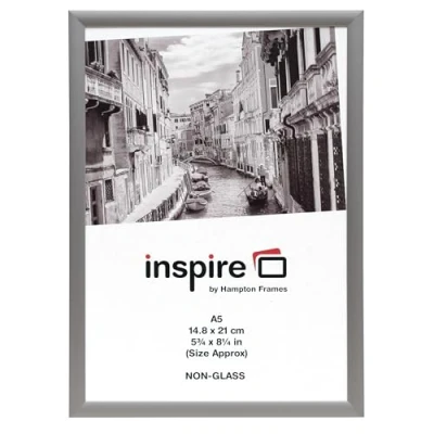 Image de Hampton Frames Cadre photo en aluminium argenté A5 (15 x 21 cm) ALI9A5NG