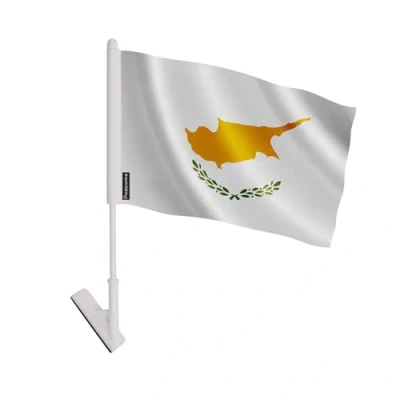 Image de Drapeau adhésif Multicolore Chypre 14 x 21 cm 5 pièces Polyester résistant
