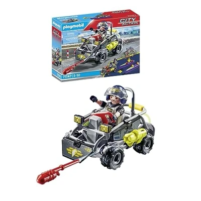 Image de PLAYMOBIL 71147 Quad transformable de bandit City Action avec un personnage à visage interchangeable et véhicule d&#039;intervention des forces spé