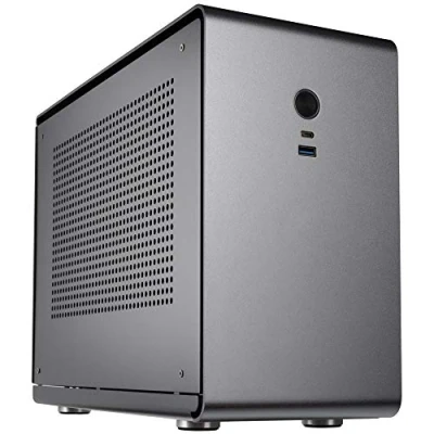 Image de Kolink Rocket V2 Aluminium Boitier PC Mini ITX Tour D&#039;ordinateur Vide Gamer de avec Ventilateur Toure Gameur en Gris métal