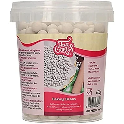 Image de FunCakes Ceramic Baking Beans: Beans, Suitable For Blind Bakinga Pie Crust, 600 g