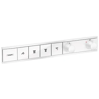 Image de hansgrohe RainSelect Module thermostatique encastré avec 4 fonctions, blanc mat, 15382700