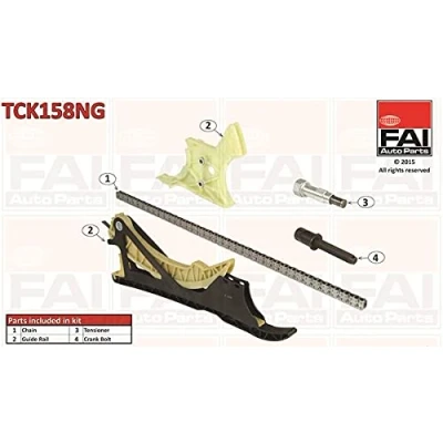 Image de FAI AutoParts TCK158NG Jeu de distribution à chaînes sans joints, roues dentées Simplex, Chaîne vélo BMW: 1 5 portes, 3 Berline, Touring