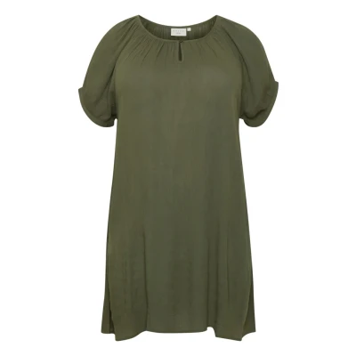 Image de Kaffe Curve CAMI SS Tunique, Femme, Taille: 52, Grape leaf