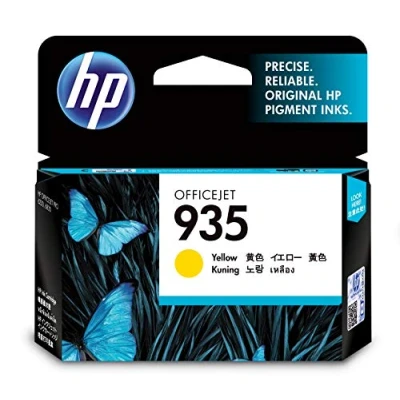 Image de HP C2P22AE935 Cartouche d&#039;encre jaune, 400 Feuilles ISO/IEC 24711, Capacité 4,5 ml pour OfficeJet Pro 6230/6800 Series/6800 Series