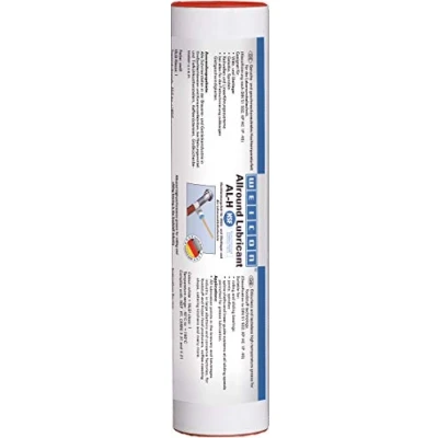 Image de WEICON 26500040 Allround Lubricant AL H 400 g Graisse Haute température avec Homologation NSF Jaune/Blanc