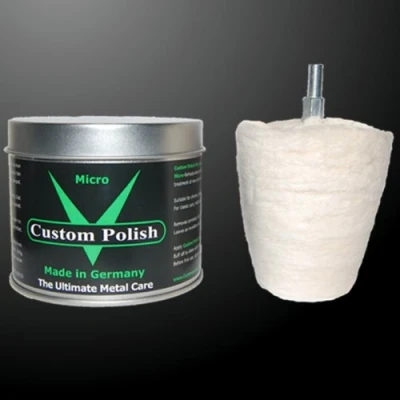 Image de Custom Polish Micro Kit de polissage 400 g chrome / aluminium jantes + embout en forme cône