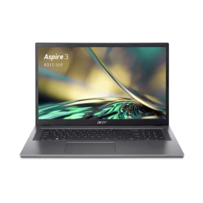 Image de Acer Aspire 3 A317 55P 36YL Ordinateur Portable 17,3&#039;&#039; Full HD, PC (Intel Core i3 N305, RAM 8 Go, SSD 512 Intel UHD Graphics, Windows 10) Clavier AZERTY (Français), Laptop Gris