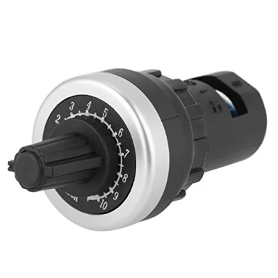 Image de Potentiomètre 10K, Monté sur Panneau 10K Vsd VFD, Réglage de la Résistance Rotative pour Variateur Vitesse Reverse