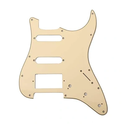 Image de Alnicov Pickguard SSH pour guitare électrique Stratocaster 3 plis ocre