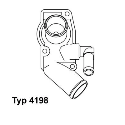 Image de WAHLER 4198.92D Thermostat d&#039;eau 92 avec joint d&#039;étanchéite OPEL: Zafira A, Astra G CC, Caravan, VAUXHALL: Mk4 CC