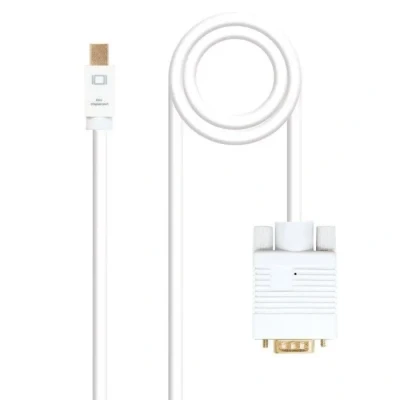 Image de Nanocable 10.15.4102 câble vidéo et adaptateur 2 m Mini DisplayPort VGA (D Sub) Blanc Neuf
