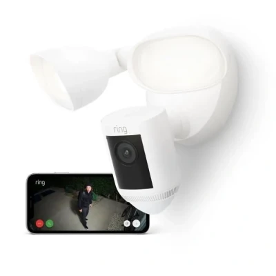 Image de Ring Spotlight Cam Pro Plug Boîte Caméra de sécurité IP Intérieure et extérieure 1920 x 1080 pixels Plafond/mur Neuf