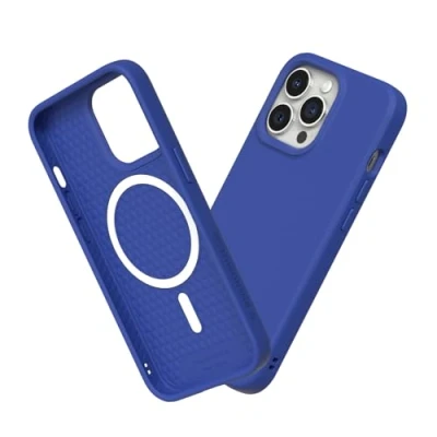 Image de RhinoShield Coque Compatible avec [iPhone 13 Pro] SolidSuit Magsafe Fine Technologie d&#039;absorption des Chocs et Finition Premium Mate Bleu Klein