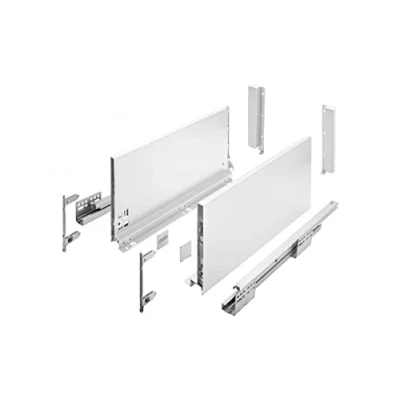Image de GTV Système de Tiroirs Axis Pro, Ensemble Tiroirs, Extraction Totale, Amortissement Intégré, Charge 40 kg, Tiroir Coulissant avec Fermeture Douce Largeur 500 mm, Hauteur 200 Blanc