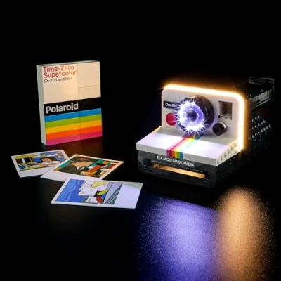 Image de YEABRICKS Lampe LED pour Lego 21345 Ideas Polaroid OneStep SX 70 avec blocs de construction appareil photo (ensemble non inclus)