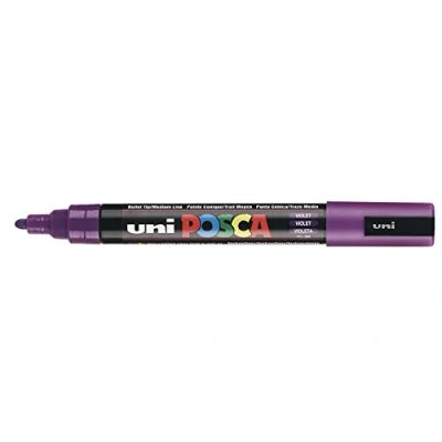 Image de UNIBALL 11678 Marqueur Posca PC5M base gouache encre inodore opaque toutes surfaces pointe moyenne Conique