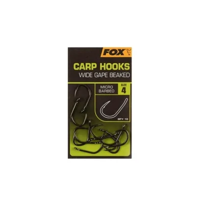 Image de Fox Carp Hooks Wide Gape Beaked #2 Hameçons carpe
