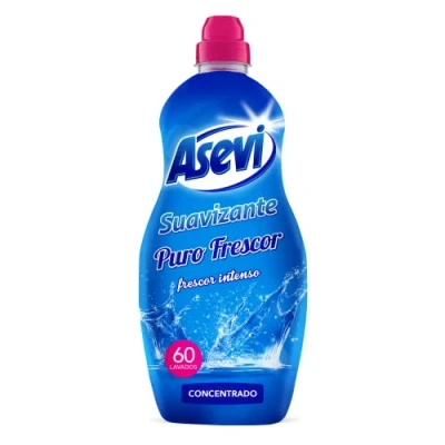 Image de Asevi Adoucissant concentré pur fraîcheur Parfum intense et durable Extra doux pour un linge moelleux Convient à tous les types de tissus 60 lavages