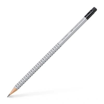 Image de Faber Castell GRIP 2001 Crayon B avec gomme Noir Lot de 12 (Import Royaume Uni)