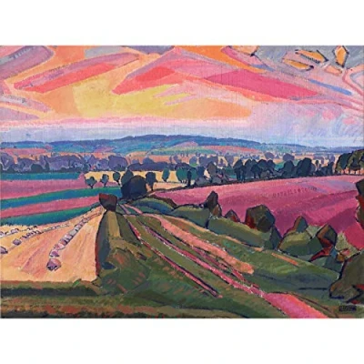 Image de Spencer Gore the Icknield Way Grand Tableau Mural Imprimé sur Toile de Qualité Supérieure