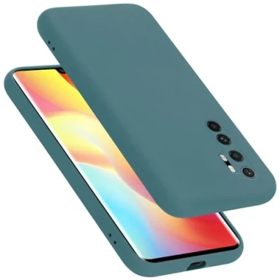 Image de cadorabo Coque Compatible avec Xiaomi Mi Note 10 Lite en Liquid Green Housse de Protection Silicone TPU Flexible