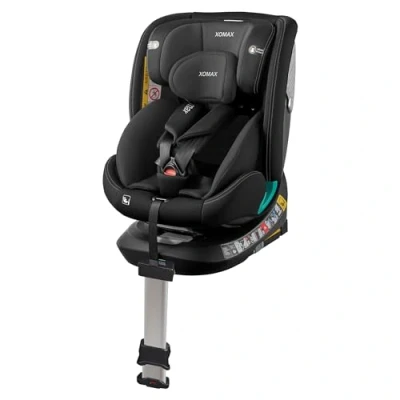 Image de XOMAX G409 Siège enfant rotatif à 360 Pied ISOFIX Évolutif 0 36 kg 12 ans Groupe 0+/1/2/3 Harnais 5 points 3 Housse lavable ECE R129