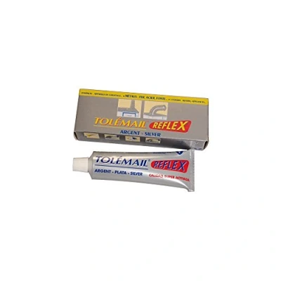 Image de Peinture Tolemail Reflex argent AVEL 50 mL Spécifique Brillant Meuble