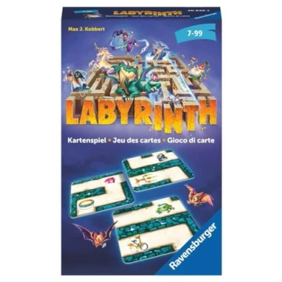 Image de Ravensburger Cartes Labyrinthe 20849 Le Classique Familial pour 2 à 6 Joueurs Jeu Enfants partir de 7 Ans, Gris, Violet, Argent, Jaune