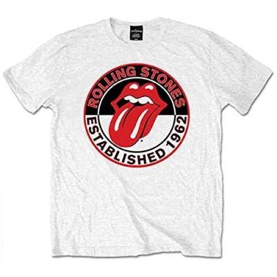 Image de The Rolling Stone EST 1962 T Shirt, Blanc, XXL Homme