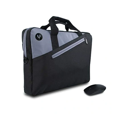 Image de KIT Porte Documents MONRAY MASTER BLACK jusqu&#039;à 15,6 pouces Souris Optique 1000 dpi Noir