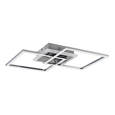 Image de Reality, Plafonnier, Venida incl. 1 x LED,SMD,25,0 Watt,4000K,3000 Lm. Corps: Métal, Chrome L:57,5cm, L:35,0cm, H:7,5cm