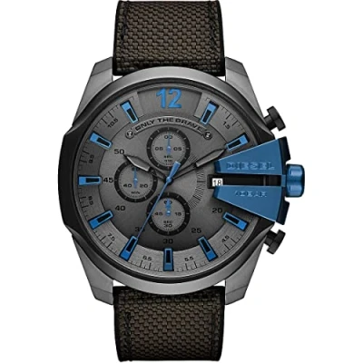 Image de Diesel MEGA Chief Montre à aiguilles, Homme, Taille: One Size, Grey/black