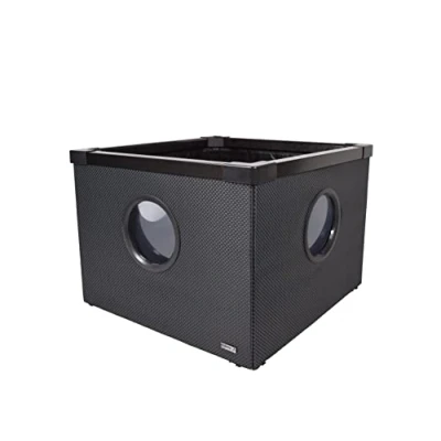 Image de HOZELOCK Aquarium Moderne 500L Noir : Installation Rapide, Facile et Sans Outils &quot;Twist &amp; Lock&quot;, Hors Sol Idéal pour les Espaces Extérieurs, 3 Fenêtres latérales [‎3085 0000]