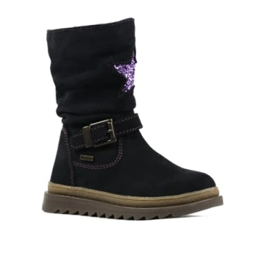 Image de Richter Kinderschuhe Garçon Fille Anna Botte mi Mollet, Violet Atlantique, 30 EU