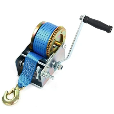 Image de FreeTec Treuil Manuel avec Bleu Polyester Cordon à Bergung Bateau (10m 2500lbs)