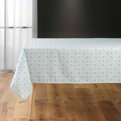 Image de Douceur d&#039;Intérieur, Nappe Rectangle (145 x 240 cm) Sanzo Sauge, Polyester Imprimé