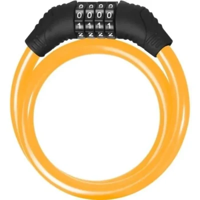 Image de Antivol trottinette et vélo BEEPER Câble 60 cm Code 4 chiffres Jaune