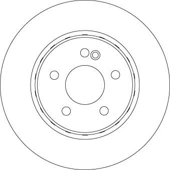 Image de TRW DF6646S disque de frein 300 12 5 112 plein, en deux parties peint MERCEDES BENZ: Classe C Berline, Break, Coupe